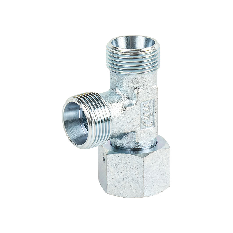 CC.CD Run Tee Fittings With Swivel Nut